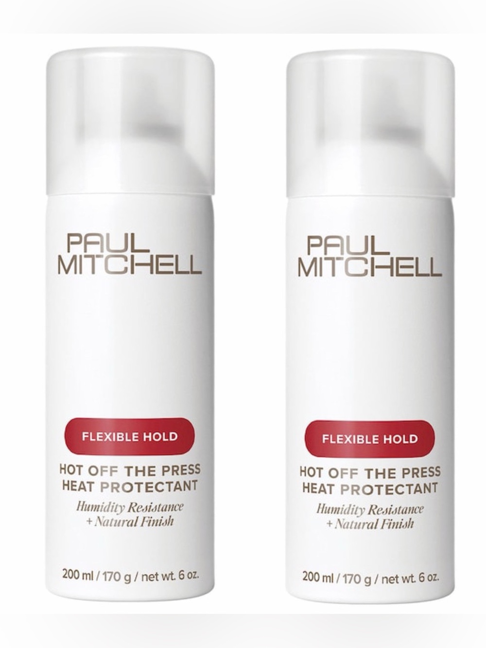 {Set of 2} PAUL MITCHELL Flexible Hold HOT OFF THE PRESS Heat Protectant 6 oz ea
